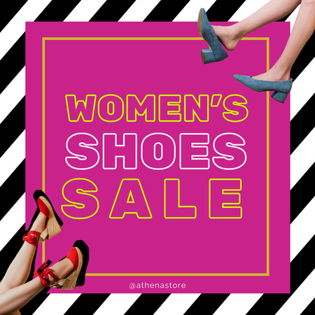 Woman's Shoes Sale Instagram Design Template