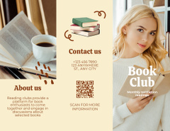 Book Club Promo with Woman in Library