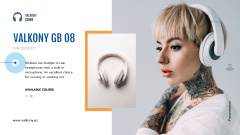 Digital Devices Ad with Woman in Headphones