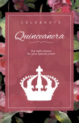 Enchanting Quinceañera Holiday with Watercolor Flowers