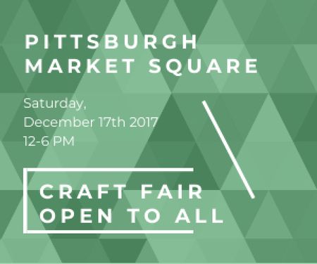 Craft fair in Pittsburgh Medium Rectangle Modelo de Design