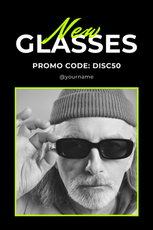 Promoção de óculos novos para homens Tumblr Modelo de Design