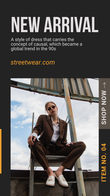 Street Style Fashion Ad Instagram Storyデザインテンプレート