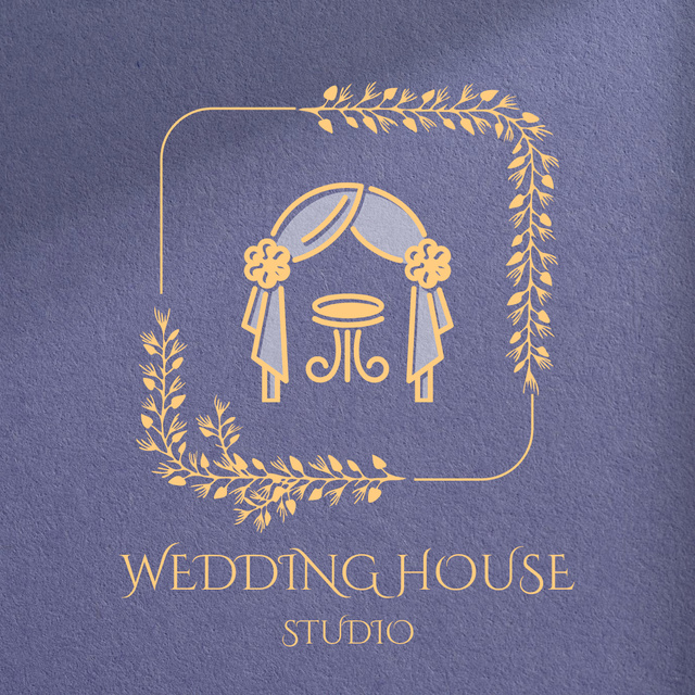Wedding Studio Ad Logo 1080x1080px tervezősablon