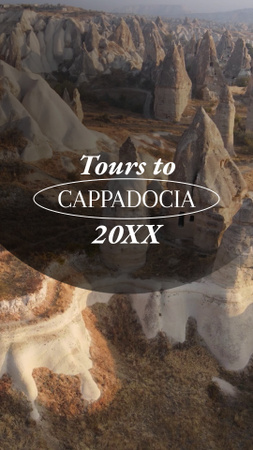 Designvorlage Tourenangebot nach Kappadokien für Instagram Video Story