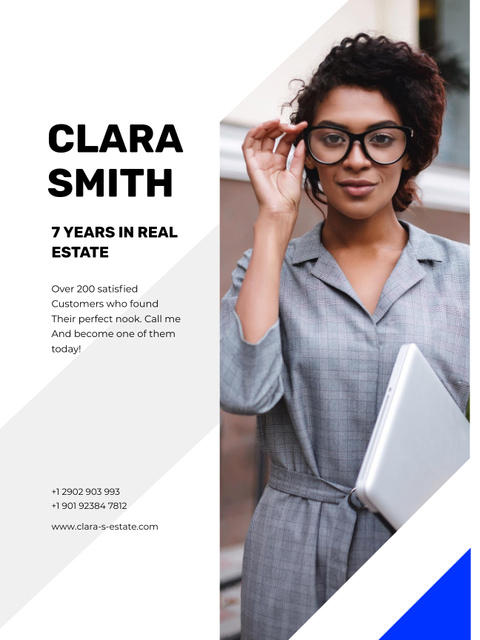 Template di design Real Estate Agent's Services Offer Poster US