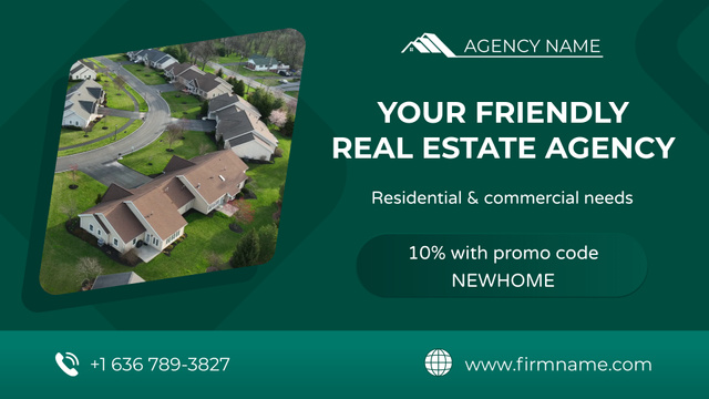 Modèle de visuel Professional Real Estate Agency With Discount For Services - Full HD video