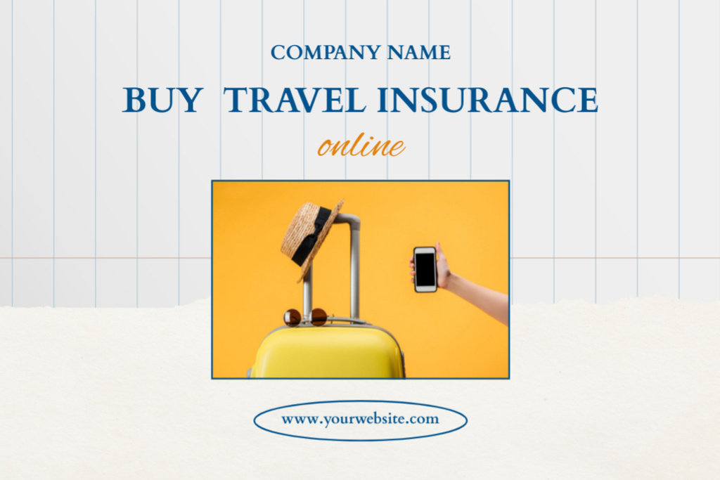 Ontwerpsjabloon van Flyer 4x6in Horizontal van Excellent Offer to Purchase Travelers Insurance
