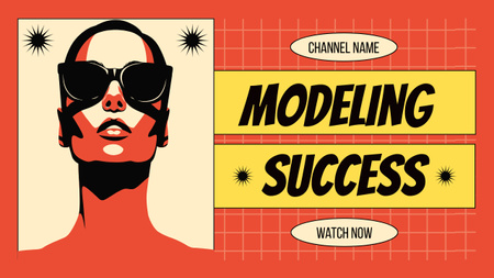 Modèle de visuel Conseils pour réussir dans le secteur de la modélisation - Youtube Thumbnail
