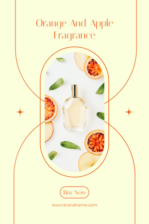 Designvorlage Orange and Apple Fragrance Ad für Pinterest