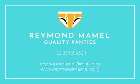 Quality Panties Offer Business Card 91x55mm tervezősablon