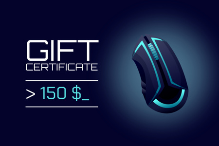Ultimate Gaming Gear Discount Gift Certificate Πρότυπο σχεδίασης