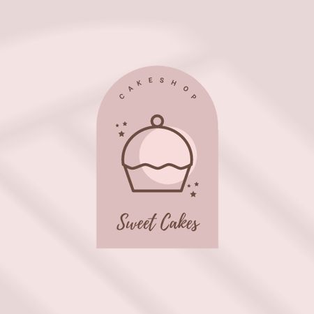 Bakery Ad with Yummy Cupcake Logo tervezősablon