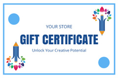 Gift Voucher to Stationery Store on White
