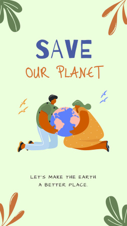 Save Our Planet Instagram Story Tasarım Şablonu