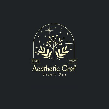 Aesthetic Craf spa logo design Logo Šablona návrhu