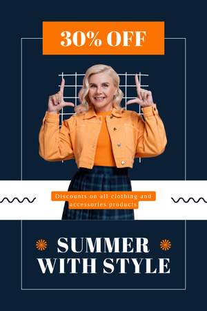 Ontwerpsjabloon van Pinterest van Stylish Summer Clothes