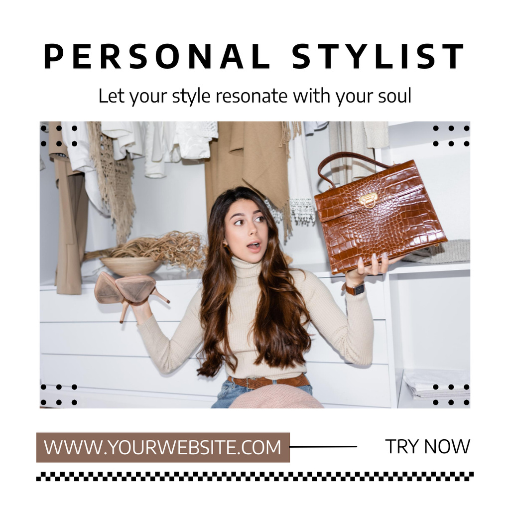 Clothes and Accessories Styling Instagram Design Template