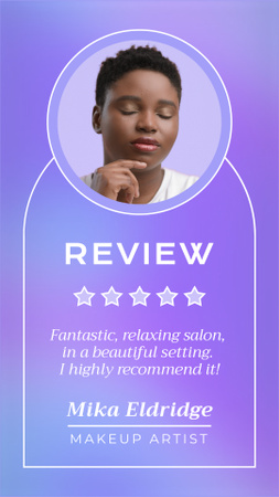 Beauty Product Review Instagram Video Story Design Template