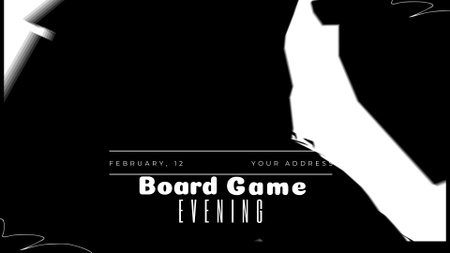 Boarding Game Event With Knight Character In Black Full HD video Tasarım Şablonu