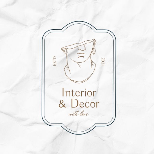 Home Interior and Decor Offer Animated Logo tervezősablon