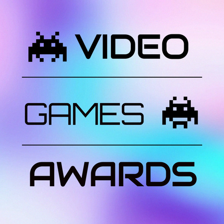 prémios jogos de vídeo Animated Post Modelo de Design
