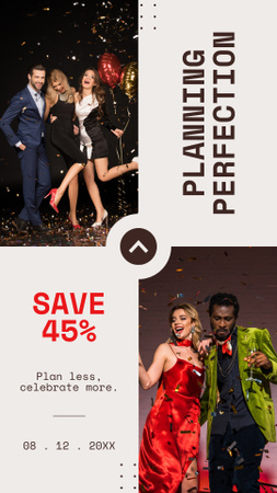 Discount on Perfectly Planned Event Services Instagram Story Design Template
