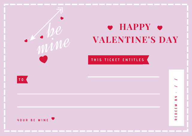 Template di design Best Congratulatory Blank for Valentine's Day Card