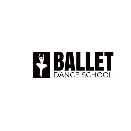 Bale Dans Okulu Tanıtımı Animated Logo Tasarım Şablonu