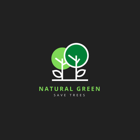 Ontwerpsjabloon van Logo van opslaan van de bomen
