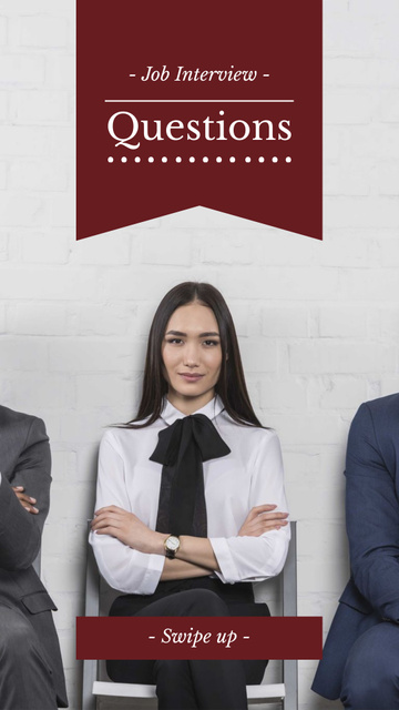 Successful Business people in Interview Queue Instagram Storyデザインテンプレート