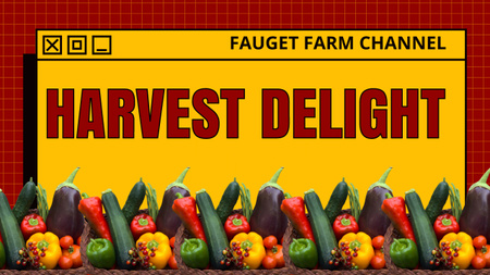 Platilla de diseño Delight of Harvested Vegetables Youtube Thumbnail