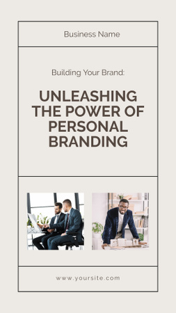 Personal Branding Strategy Mobile Presentation Design Template