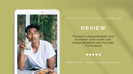 Cafe Review Ad Full HD video Design Template
