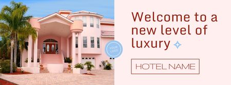 Luxury Hotel Ad Facebook Video cover Design Template