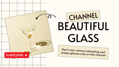 Designvorlage Wunderschöne Glaswaren-Rezension für Youtube Thumbnail