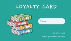 Book Store Loyalty Program on Blue Green