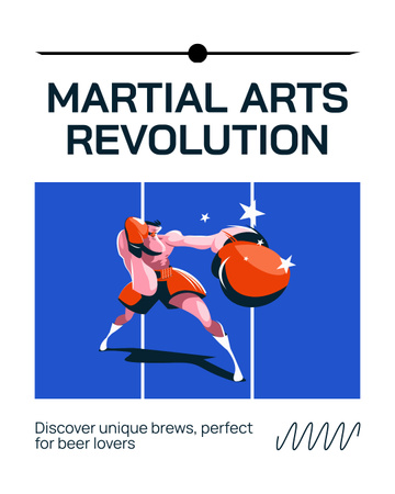 artes marciais Instagram Post Vertical Modelo de Design