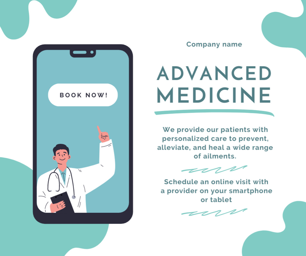Modèle de visuel Advanced Healthcare Service Offer - Facebook