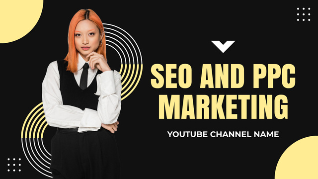 SEO And PPC Marketing Episode On Vlog Youtube Thumbnail tervezősablon