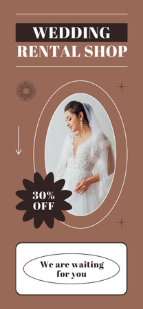 Bridal Gown Rental Snapchat Geofilter Modelo de Design