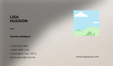 Professional Interior Designer contacts Business card Design Template