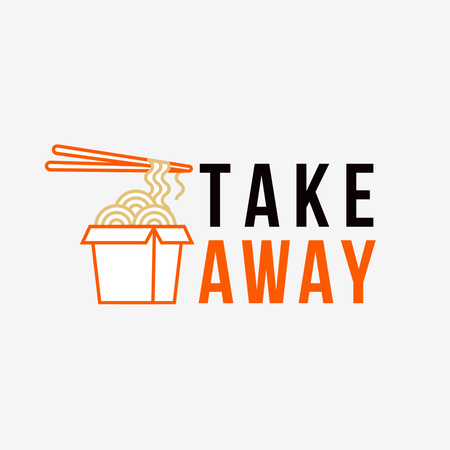 Platilla de diseño Takeaway Food Offer Logo