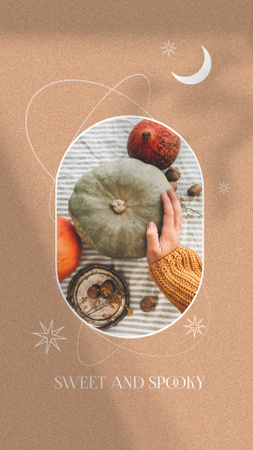 Template di design Halloween Inspiration with Ripe Pumpkins Instagram Story