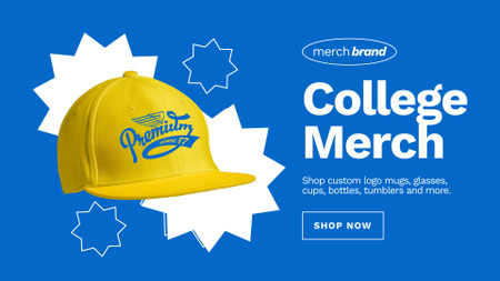 College Apparel and Merchandise Full HD video Design Template