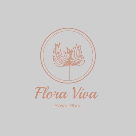 Flower Shop Services Offer Logo Modelo de Design