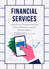 Offer of Financial Services with Credit Card on Screen