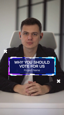 Candidates Program For Election Showing TikTok Video Design Template