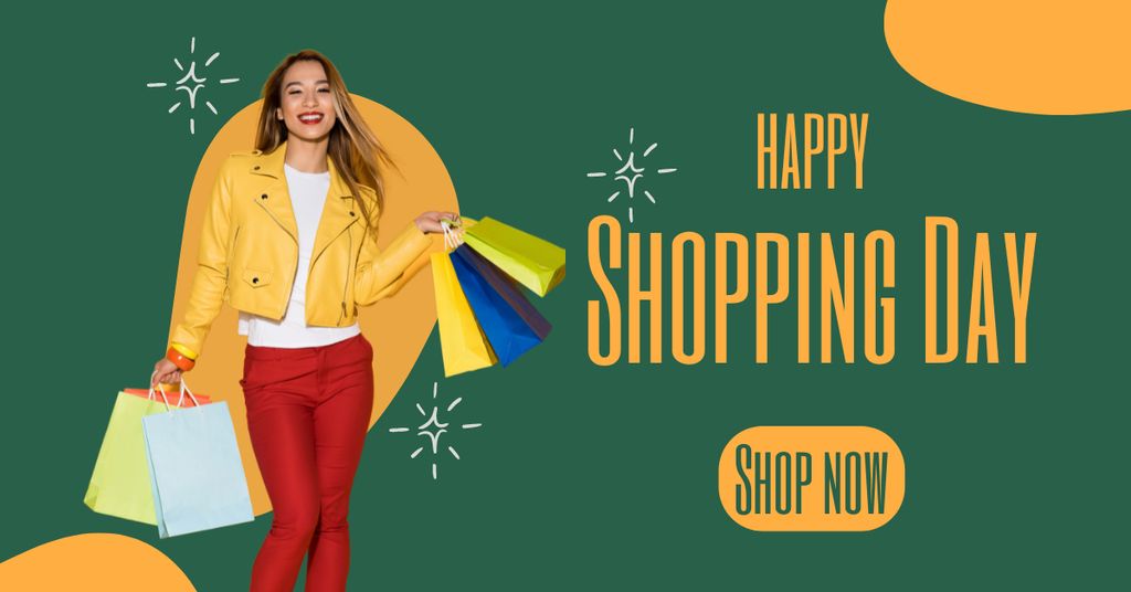 Shopping Day Announcement Facebook ADデザインテンプレート