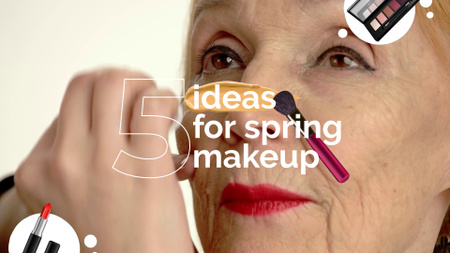 Platilla de diseño Several Ideas For Makeup In Vlog YouTube intro